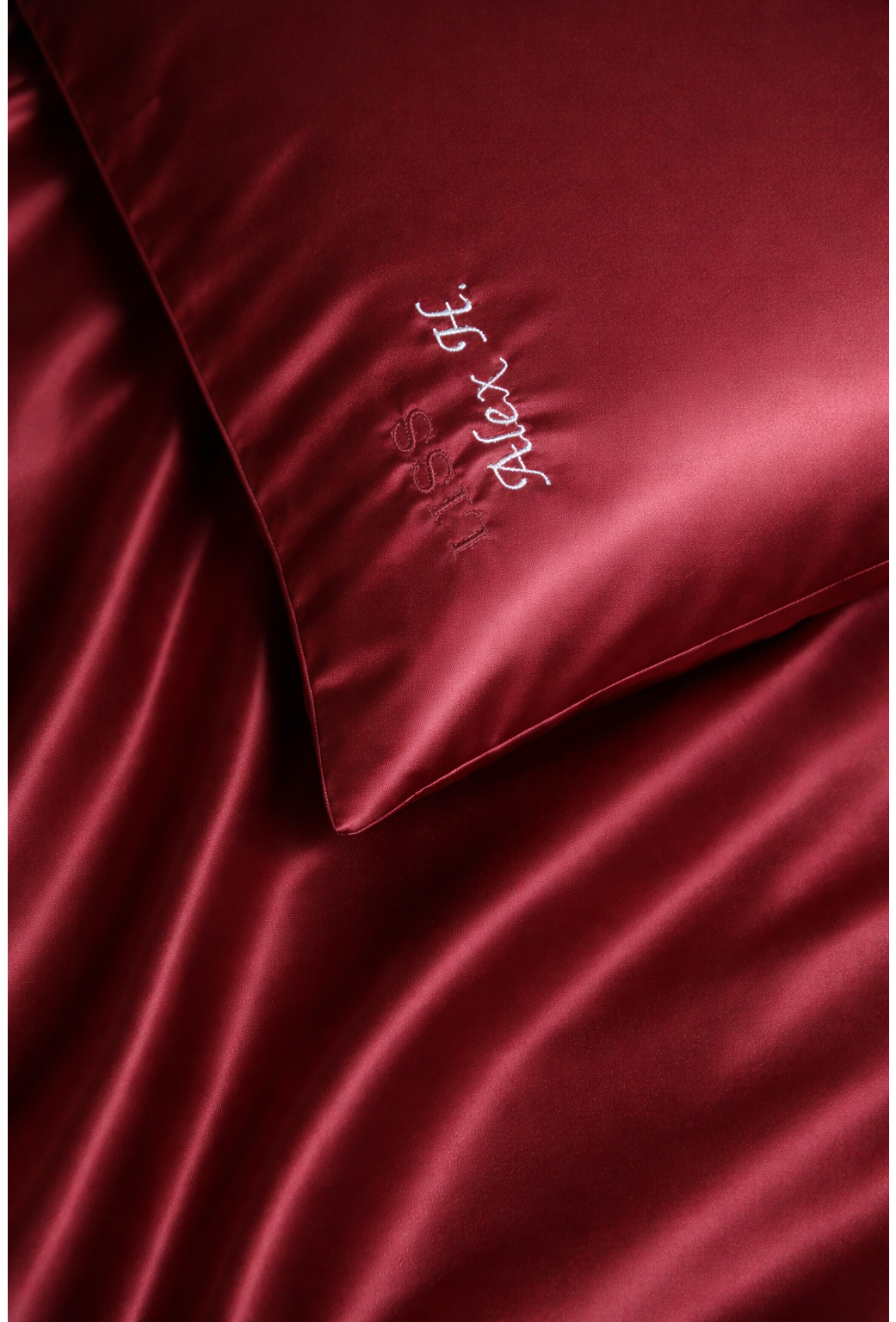 Silk Dreams Pillowcase — Burgundy